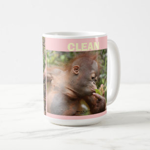 Orangutan Clean and Dirty Coffee Mug