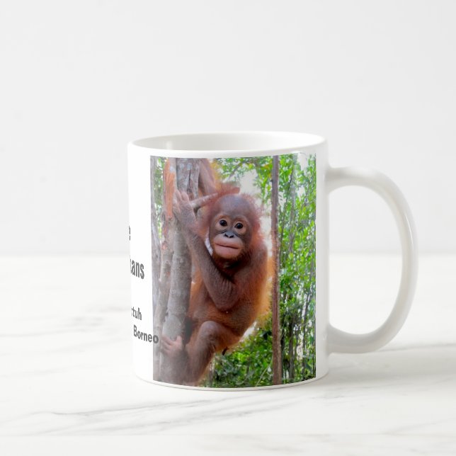 Orangutan Conservation Baby Uttuh Coffee Mug (Right)