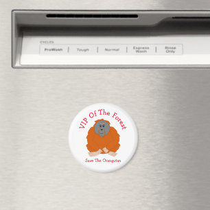 Orangutan Design Personalised Magnet