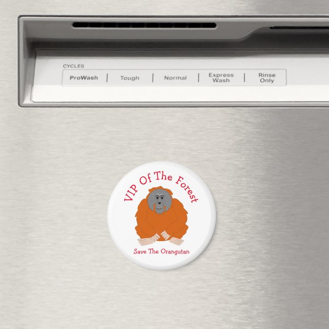 Orangutan Design Personalised Magnet (In Situ (Dishwasher))