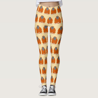 Orangutan Design You Choose Background Colour Leggings