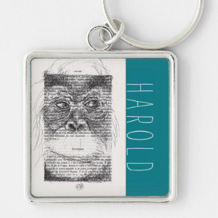 Orangutan Drawing Chinese Monkey Year Zodiac Name Key Ring