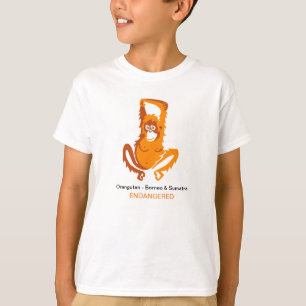 ORANGUTAN- Endangered animal graphic - T-Shirt