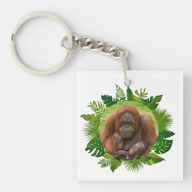 Orangutan Family Bond Key Ring (Front)