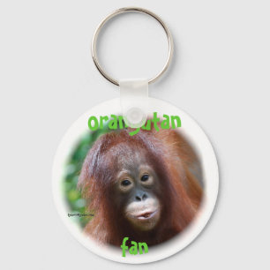 Orangutan Fan Key Ring