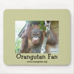 Orangutan Fan Mouse Mat