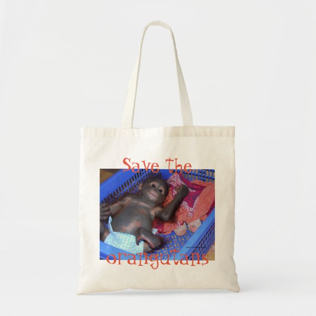 Orangutan Great Apes Tote Bag (Front)