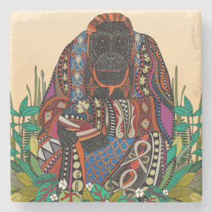 orangutan king cornsilk Coaster