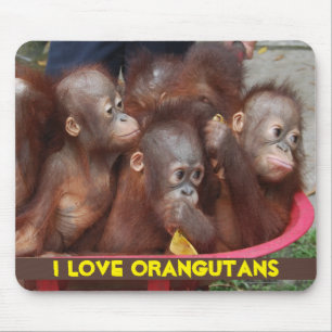 Orangutan Love Mouse Mat