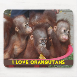 Orangutan Love Mouse Mat