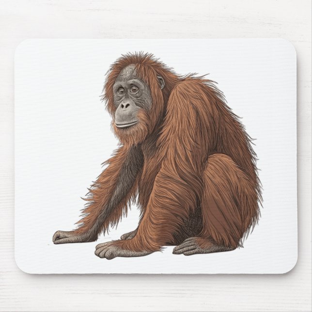 Orangutan Mouse Mat (Front)