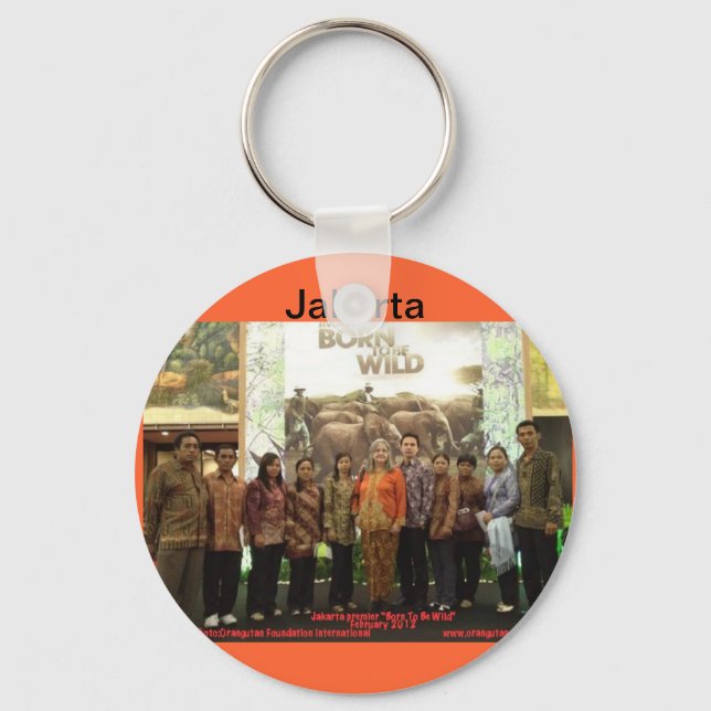 Orangutan movie in Jakarta Key Ring (Front)