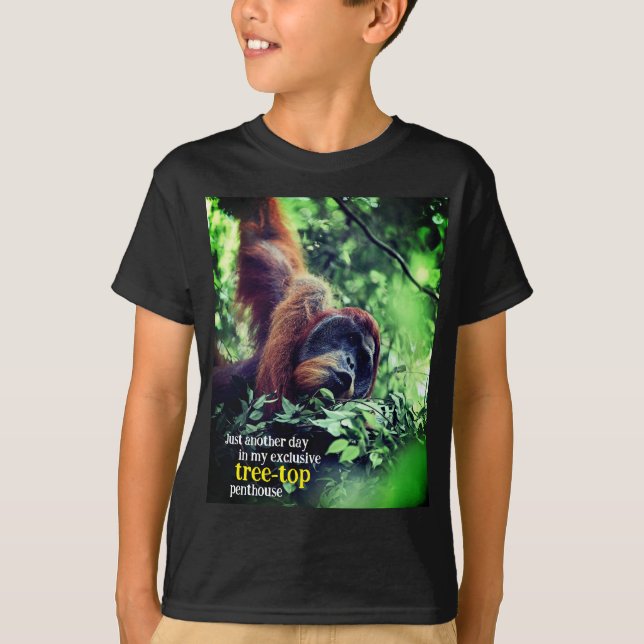 Orangutan relaxing in tree T-Shirt (Front)