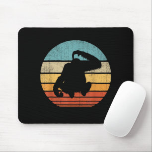 Orangutan Retro Vintage Sunset Mammal Animal Mouse Mat