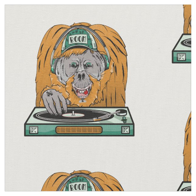Orangutan Turntable Fabric (Close Up)