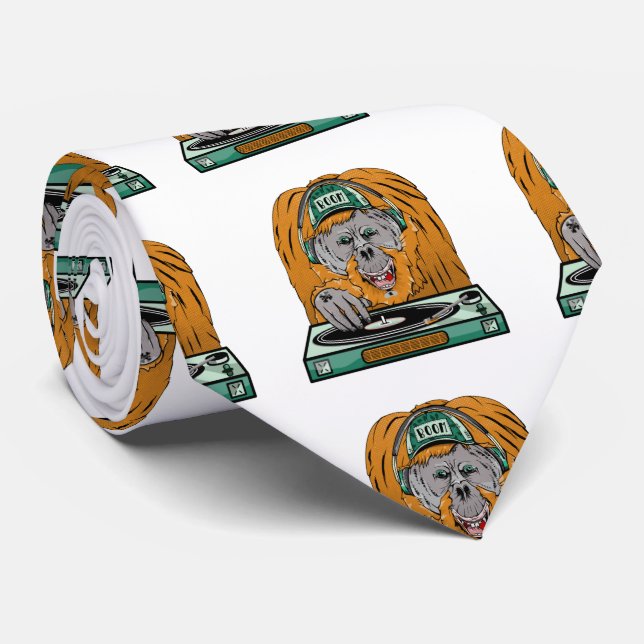Orangutan Turntable Tie (Rolled)