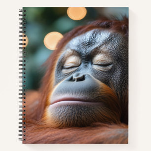 Orangutan Wild Animal Relaxing Portrait Notebook