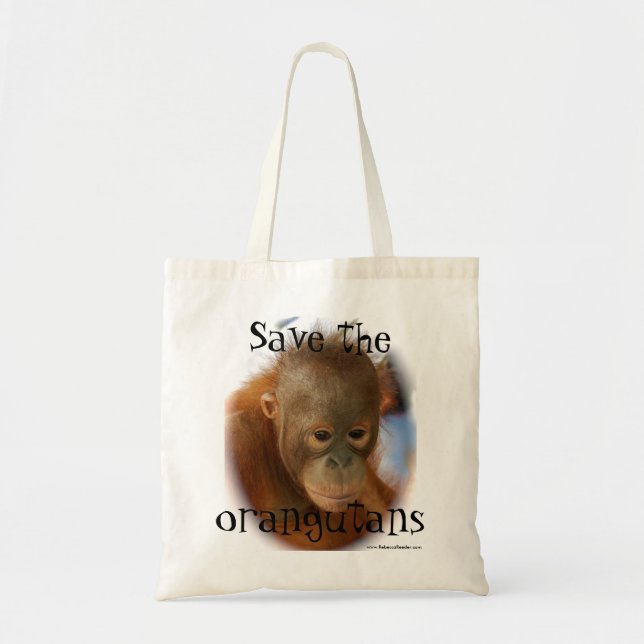 Orangutan Wildlife Conservation Tote Bag (Front)
