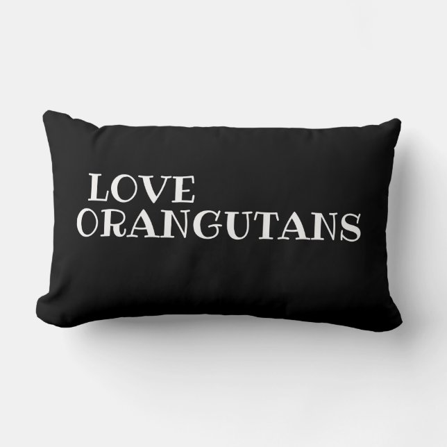 ORANGUTANS LUMBAR CUSHION (Front)