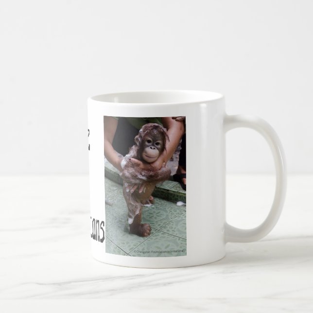 Orangutans OFI Baby Photo Art Coffee Mug (Right)