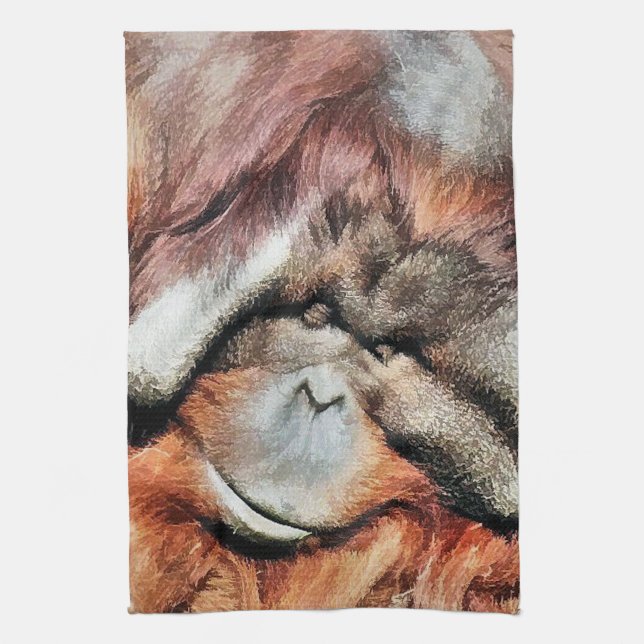 ORANGUTANS TEA TOWEL (Vertical)