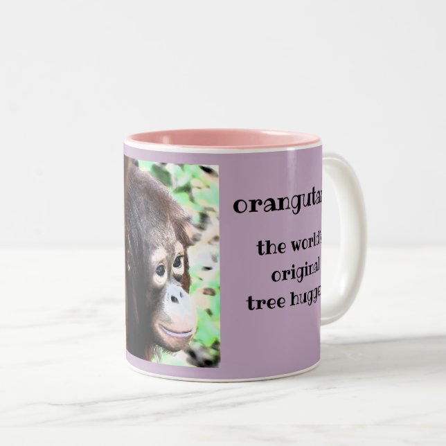 Orangutans Two-Tone Coffee Mug (Front Right)