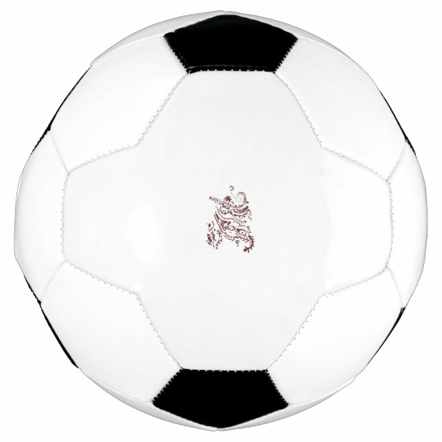 Orangy Red decorative Design Football (Front)