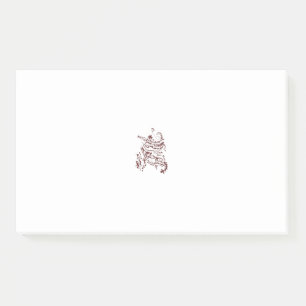 Orangy Red decorative Design Post-it Notes