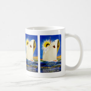 Oranje ~ Nederland Line Coffee Mug