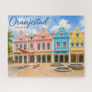 Oranjestad Aruba Caribbean Island Travel Souvenir Jigsaw Puzzle