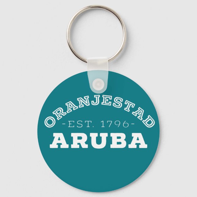 Oranjestad Aruba Key Ring (Front)