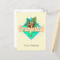 Oranjestad Aruba Retro Vintage Caribbean Souvenir