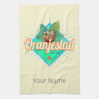 Oranjestad Aruba Retro Vintage Caribbean Souvenir