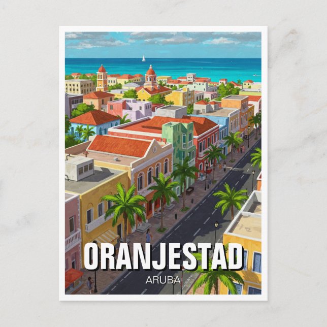 Oranjestad Aruba Travel Postcard (Front)