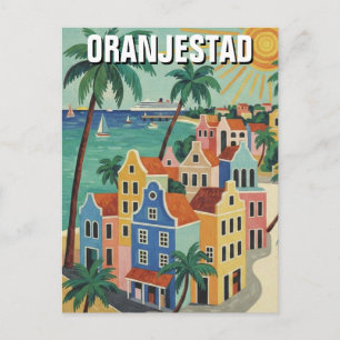 Oranjestad Aruba Travel Postcard