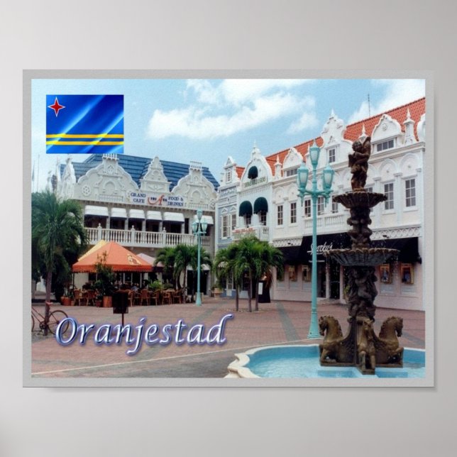 Oranjestad - I Love - Aruba - Poster (Front)