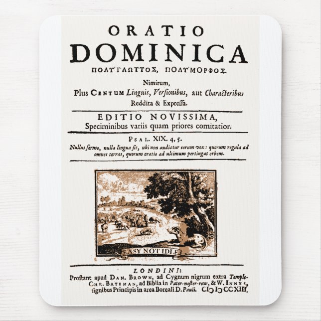 Oratio Dominica Mouse Mat (Front)
