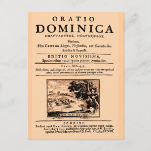 Oratio Dominica Postcard