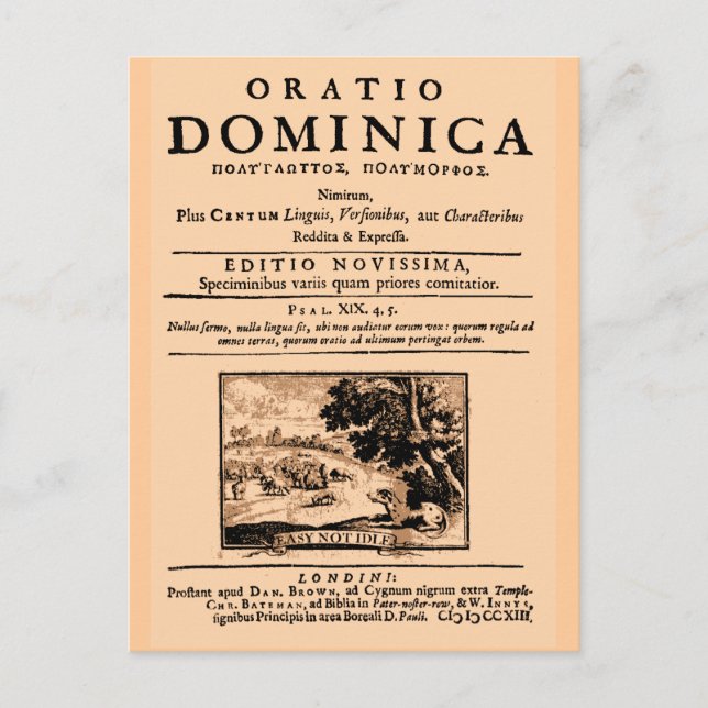 Oratio Dominica Postcard (Front)