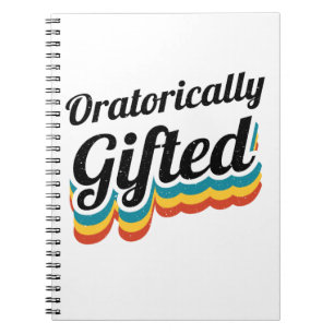 Oratorically Gifted Debate Team Squad Debater Notebook