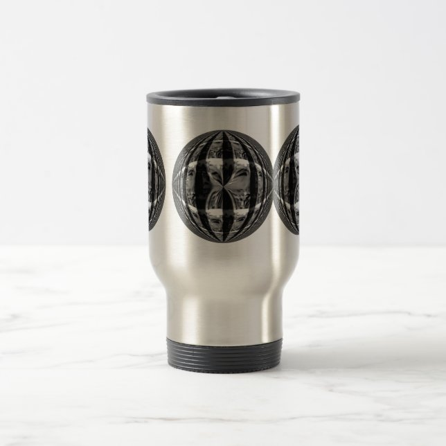 Orb Chrome Black travel mug (Center)