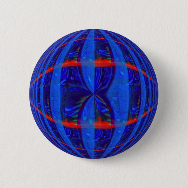 Orb Dark Blue button round (Front)