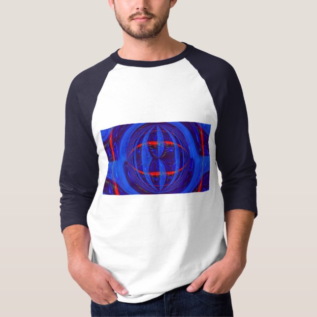 Orb Dark Blue t-shirt long sleeve raglan (Front)