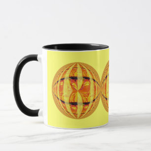 Orb Gold Round mug yellow