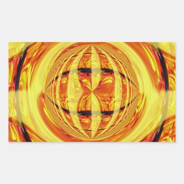 Orb Gold sticker rectangle (Front)