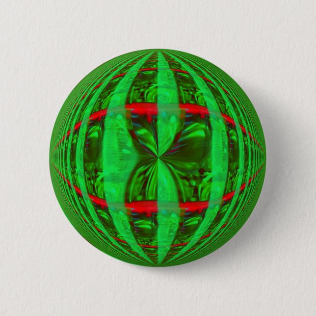 Orb Green button round (Front)