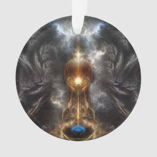 Orb Of Light Fractal Art Acrylic Ornament