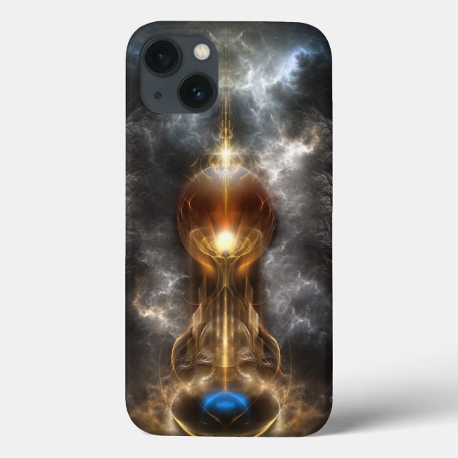 Orb Of Light Fractal Art iPad Barely There Case (Back)