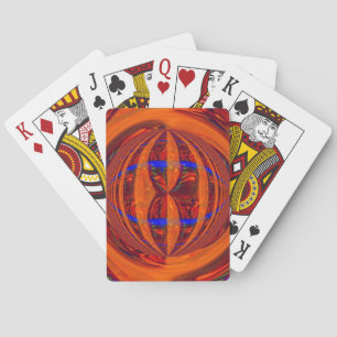 Orb Red playing cards