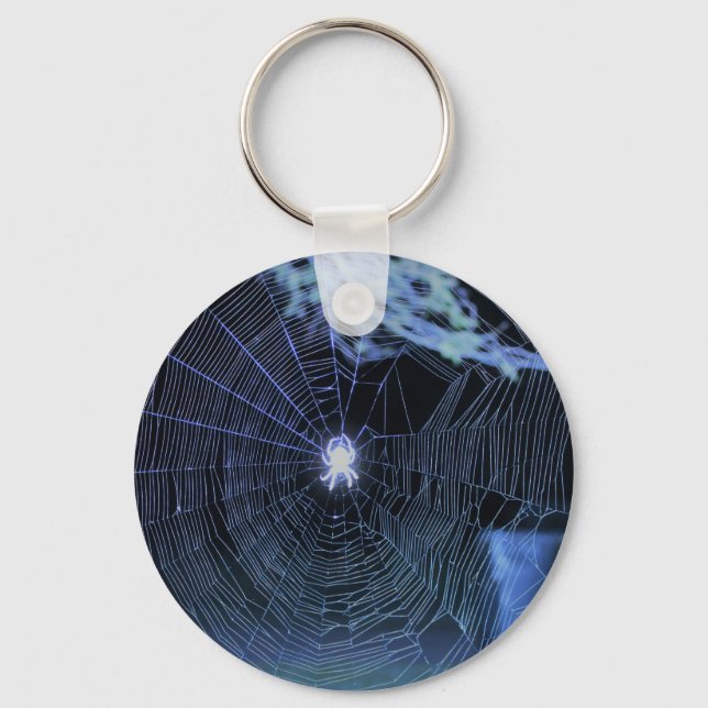Orb Weaver at night Key Ring (Front)